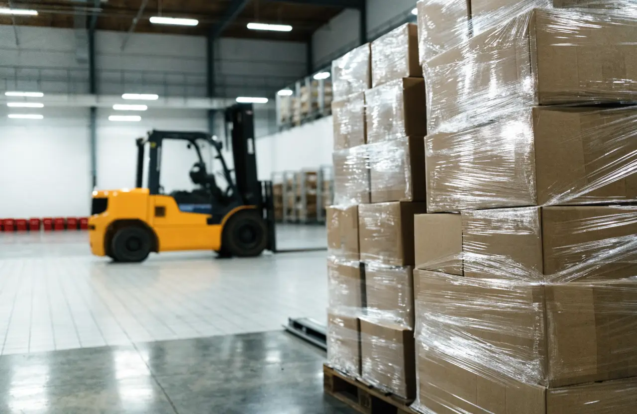 Quality-checked pallet prepared for delivery