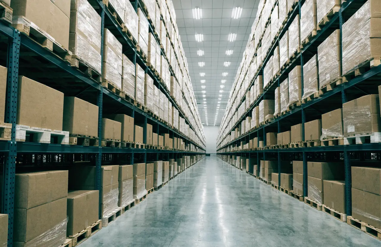 Verified supplier warehouse with quality-checked stock